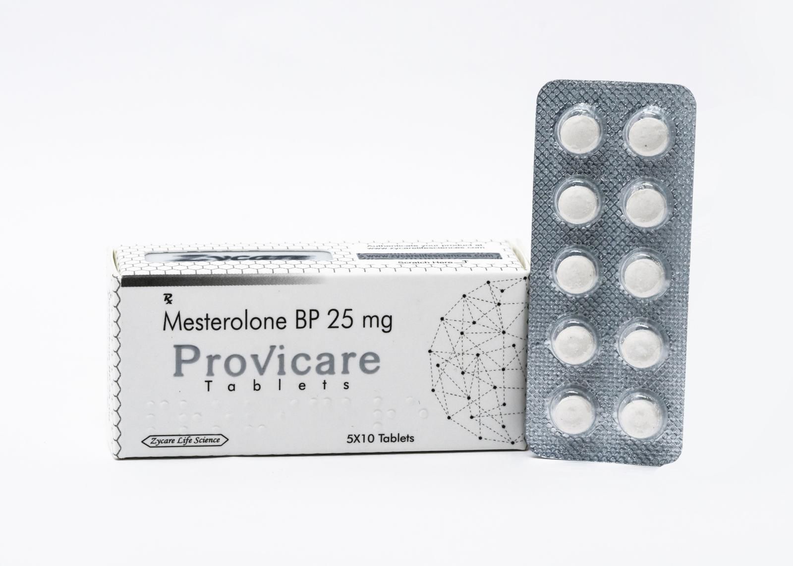Mesterolone BP 25mg - Provicare Tablets