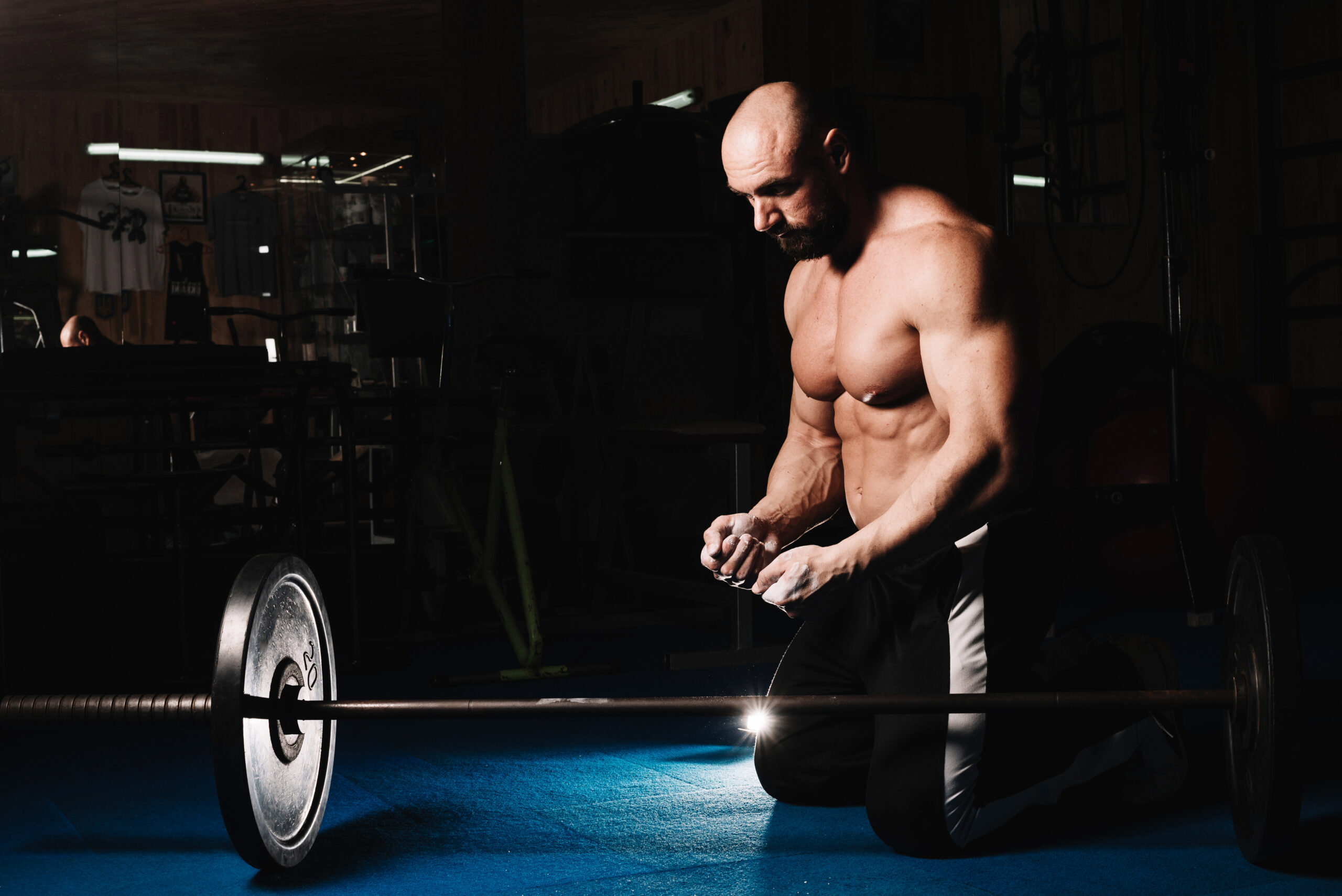 Bodybuilder Bulking Up after taking Dianabol