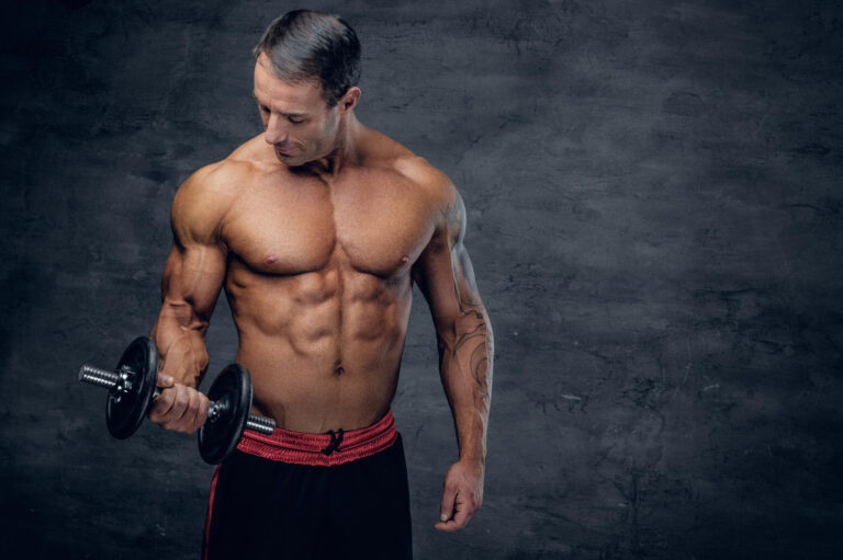 Bodybuilder on Steroid Cycle