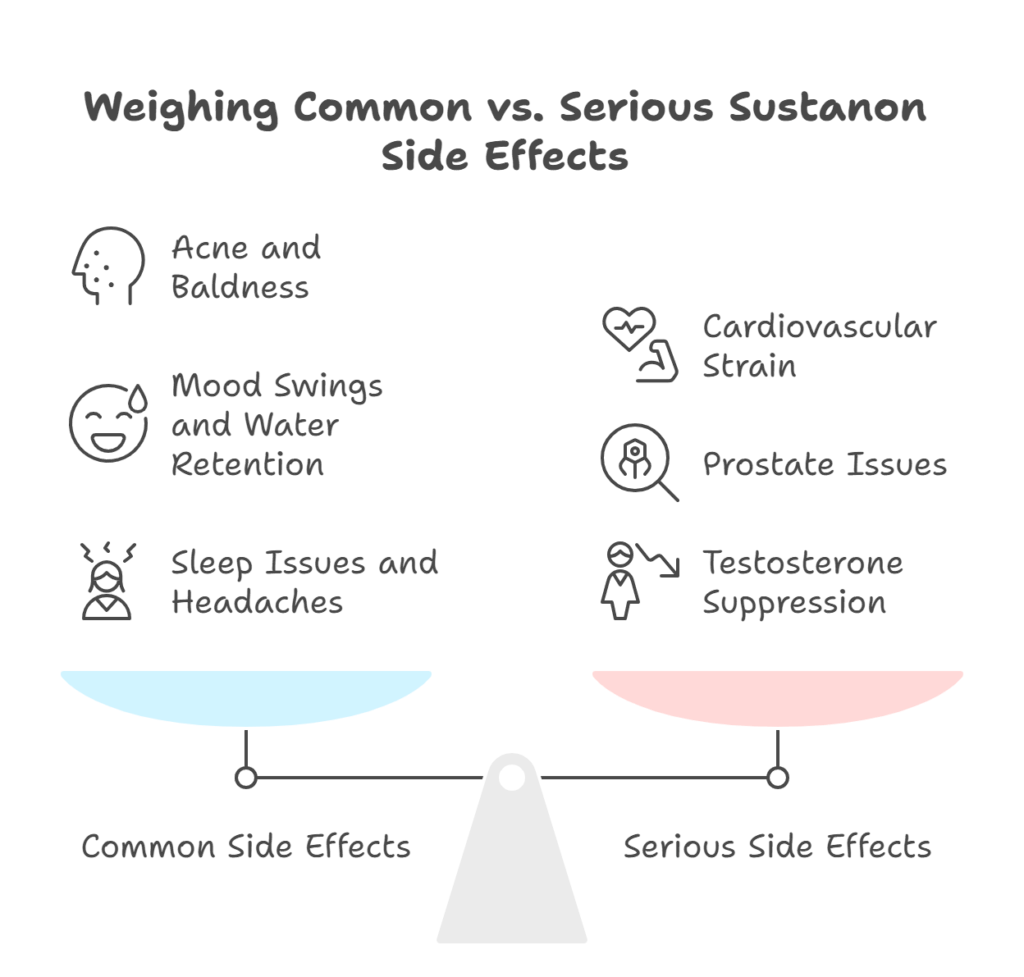 Common vs. Serious Sustanon Side Effects Common vs. Serious Sustanon Side Effects