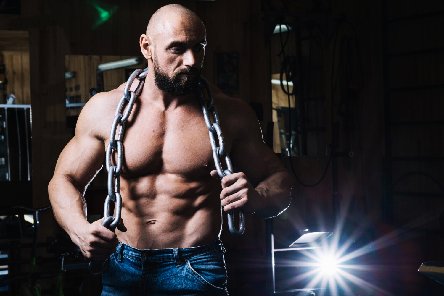 Bodybuilder During Bulking Cycle