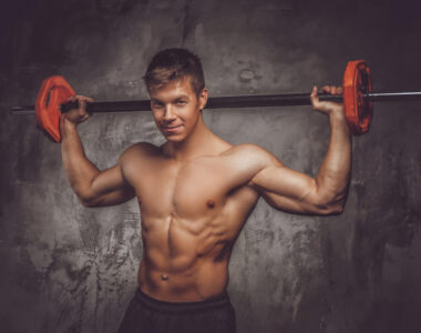 Bodybuilder Showcasing Lean Muscle Mass