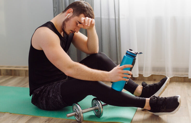 Bodybuilder After Post Workout