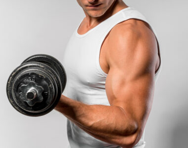 Bodybuilder Showcasing His Muscular Body