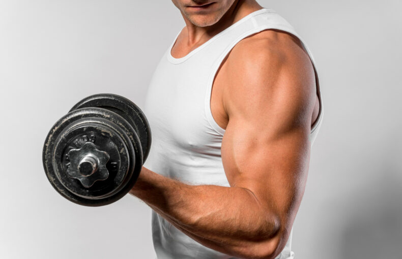 Bodybuilder Showcasing His Muscular Body